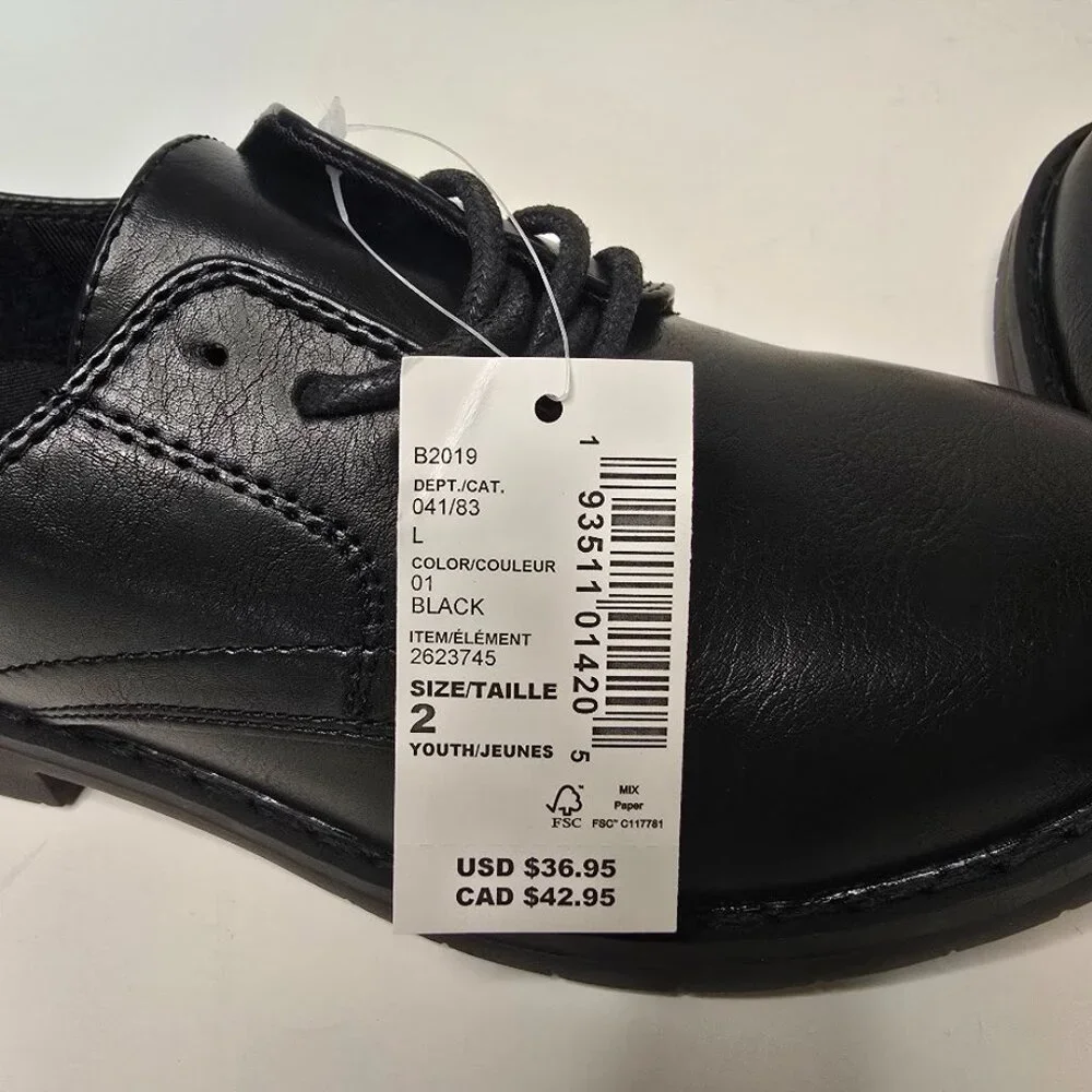 The Children's Place Youth Lace Up Dress Shoes Size 2